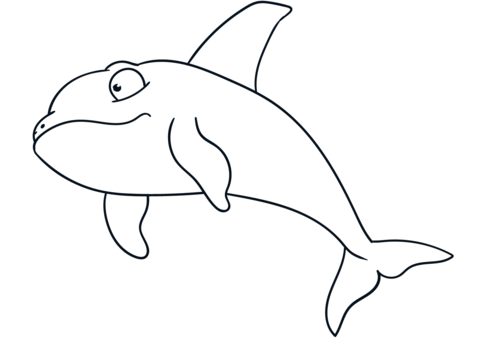 Killer Whale  Coloring Page